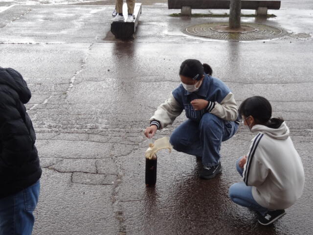 火山噴火の実験